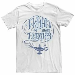 Men's Disney's Aladdin Live Action Woman Of Many Dreams Lamp Tee White