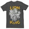 Disney's The Lion King Men's Group Graphic Tee Black -Disney Sales Store unnamed file 2616