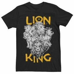 Disney's The Lion King Men's Group Graphic Tee Black -Disney Sales Store unnamed file 2618
