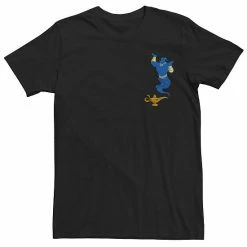 Disney's Aladdin Men's Genie Graphic Tee Black -Disney Sales Store unnamed file 2660