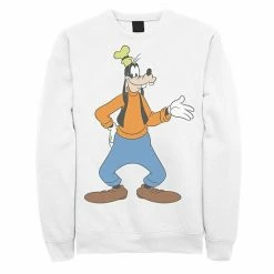 Men's Disney Goofy Traditional Pose Sweatshirt White -Disney Sales Store unnamed file 2663
