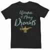 Men's Disney's Aladdin Live Action Woman Of Many Dreams Word Stack Tee Black -Disney Sales Store unnamed file 2670