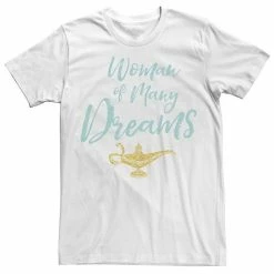 Men's Disney's Aladdin Live Action Woman Of Many Dreams Word Stack Tee Black -Disney Sales Store unnamed file 2672