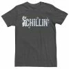 Men's Disney Frozen Olaf Chillin' Snowfall Text Tee Charcoal Heather -Disney Sales Store unnamed file 2673