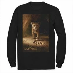 Disney's The Lion King Men's Young Simba Long Sleeve Graphic Tee White -Disney Sales Store unnamed file 2677