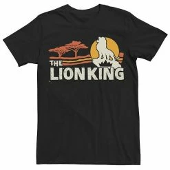 Disney's The Lion King Men's Savannah Sunrise Graphic Tee Charcoal Heather -Disney Sales Store unnamed file 2684