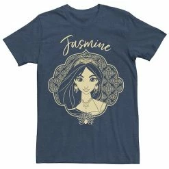 Disney's Aladdin Men's Jasmine Graphic Tee Black