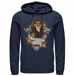 Men's Disney The Lion King Scar With Hyenas Surrounded By Idiots Tee Black -Disney Sales Store unnamed file 2698