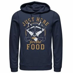 Men's Disney Pocahontas Meeko Just Here For The Food Portrait Hoodie Navy -Disney Sales Store unnamed file 2701