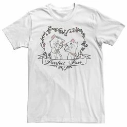 Men's Disney The Aristocats Duchess & Thomas Purrfect Pair Tee Natural -Disney Sales Store unnamed file 2711