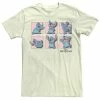 Men's Disney Lilo & Stitch Poses Of Stitch Panels Tee White -Disney Sales Store unnamed file 2721