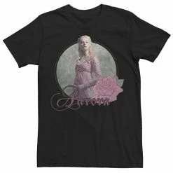Men's Disney Maleficent Aurora Circle Portrait Tee Black