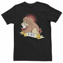 Men's Disney's The Lion King Simba King Tattoo Tee White -Disney Sales Store unnamed file 2729