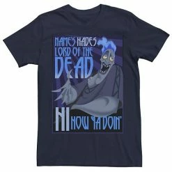 Men's Disney's Hercules The Name's Hades Quote Tee Navy -Disney Sales Store unnamed file 2735