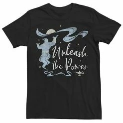Men's Disney's Aladdin Live Action Genie Unleash The Power Portrait Tee Black -Disney Sales Store unnamed file 2741