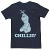 Men's Disney Frozen Olaf Chillin' Portrait Tee Navy -Disney Sales Store unnamed file 2748