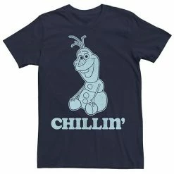 Men's Disney Frozen Olaf Chillin' Portrait Tee Navy