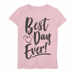 Disney Girls 7-16 Park Best Day Every Mickey Head Silhouette Graphic Tee Tahi Blue -Disney Sales Store unnamed file 275