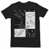 Men's Disney Dumbo Contrast Black And White Line Art Poster Tee -Disney Sales Store unnamed file 2757