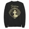 Disney's Aladdin Men's Live Action Jasmine Framed Portrait Graphic Fleece Pullover Navy
