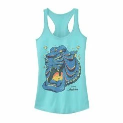 Juniors' Disney's Aladdin Cave Of Wonders Graphic Tank Charcoal -Disney Sales Store unnamed file 2771