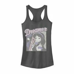 Juniors' Disney's Aladdin Jasmine "Dreamer" Pop Art Tank Charcoal -Disney Sales Store unnamed file 2789