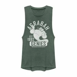 Juniors' Disney's Aladdin "Agrabah Genies" Team Graphic Muscle Tank Pine Heather -Disney Sales Store unnamed file 2797
