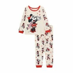 Disney's Minnie Mouse Toddler "Minnie Winter Land" 2-Piece Pajama Set