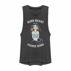 Juniors' Disney's Aladdin Jasmine "Kind Heart Fierce Mind" Graphic Muscle Tank Gold Heather