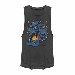 Juniors' Disney's Aladdin Cave Of Wonders Graphic Muscle Tank Pine Heather -Disney Sales Store unnamed file 2807
