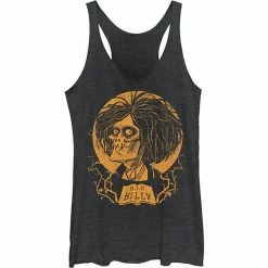 Juniors' Disney Hocus Pocus R.I.P. Billy Orange Hue Stamp Tank Top Black Heather -Disney Sales Store unnamed file 2816