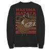 Men's Disney The Lion King Timon Pumbaa Hakuna Matata Stripes Sweatshirt Black -Disney Sales Store unnamed file 2817