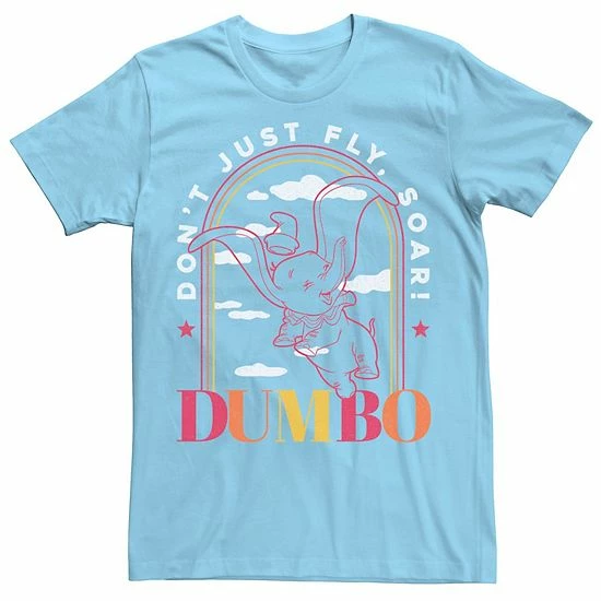 Men's Disney Dumbo Line Art Don't Just Fly Soar Tee Navy Men's Disney Dumbo Line Art Don't Just Fly Soar Tee Navy -Disney Sales Store unnamed file 2854