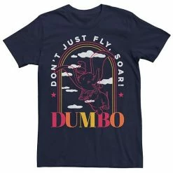 Men's Disney Dumbo Line Art Don't Just Fly Soar Tee Navy 4 Men's Disney Dumbo Line Art Don't Just Fly Soar Tee Navy -Disney Sales Store unnamed file 2855