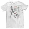 Big & Tall Disney Cruella Rebel Heart Collage Sketches Tee Athletic Heather -Disney Sales Store unnamed file 2886