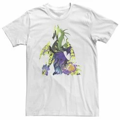 Big & Tall Disney Sleeping Beauty Maleficent Dragon Silhouette Tee Athletic Heather