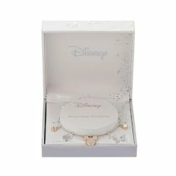 Disney's Mickey Mouse "Never Stop Dreaming" Mother-of-Pearl & Crystal Multi Charm Adjustable Bracelet -Disney Sales Store unnamed file 292