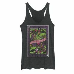 Juniors Disney Villains Dr. Facilier Playing Card Tank Black