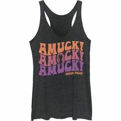 Juniors' Disney Hocus Pocus Retro Amuck! Tank Top Black