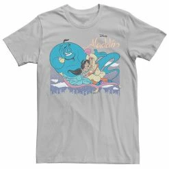 Men's Disney Aladdin Group Shot Logo Tee Athletic Heather -Disney Sales Store unnamed file 2956