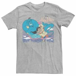 Men's Disney Aladdin Group Shot Logo Tee Athletic Heather -Disney Sales Store unnamed file 2957