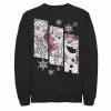 Men's Disney Frozen Snowflake Panel Sweatshirt Black -Disney Sales Store unnamed file 2958