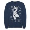 Men's Disney Frozen Olaf I'm So Cool Dancing Sweatshirt Navy -Disney Sales Store unnamed file 2974