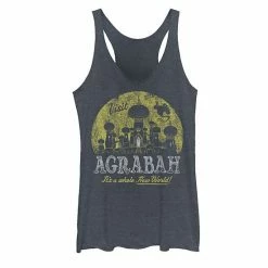 Juniors Disney Aladdin Genie Visit Agrabah Palace Vintage Tank Indigo -Disney Sales Store unnamed file 2981