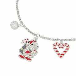 Disney's Mickey Mouse & Minnie Mouse Crystal Christmas Charm Adjustable Bracelet 3 Disney's Mickey Mouse & Minnie Mouse Crystal Christmas Charm Adjustable Bracelet -Disney Sales Store unnamed file 305