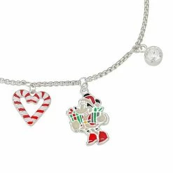 Disney's Mickey Mouse & Minnie Mouse Crystal Christmas Charm Adjustable Bracelet 4 Disney's Mickey Mouse & Minnie Mouse Crystal Christmas Charm Adjustable Bracelet -Disney Sales Store unnamed file 306