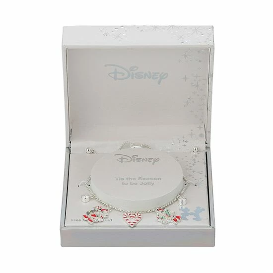 Disney's Mickey Mouse & Minnie Mouse Crystal Christmas Charm Adjustable Bracelet Disney's Mickey Mouse & Minnie Mouse Crystal Christmas Charm Adjustable Bracelet -Disney Sales Store unnamed file 307