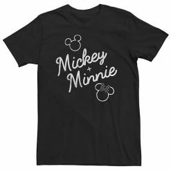 Big & Tall Disney Mickey Mouse Plus Minnie Mouse Outline Tee