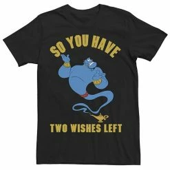 Big & Tall Disney Aladdin Genie "So You Have Two Wishes Left" Tee