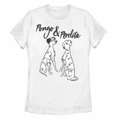 Juniors' Disney 101 Dalmatians Pongo Perdita Animal Graphic Tee
